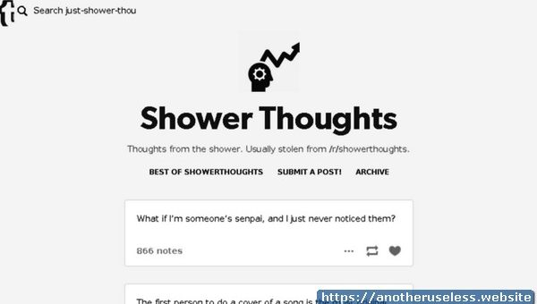 Just-shower-thoughts.tumblr.com