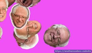 dowefeelthebern.com is a useless website that you can find with the useless web button on Another Useless Website, the most pointless websites online