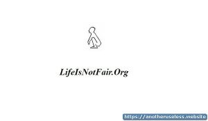 Life is not fair, will you deal with it or just let it get you down? The fastest runner does not always win the race. So make fun of it!