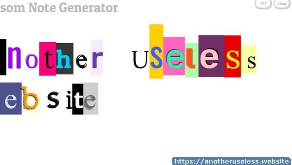 Ransom Note Generator