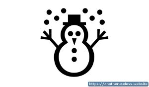 unicodesnowmanforyou.com is a useless website you can find with the useless web button on Another Useless Website, the most pointless websites