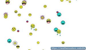 happyhappyhardcore.com it's raining emoji! This useless websites features falling emoji of different sizes,colors and shapes.